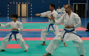 Téo du HKD, a fait équipe avec son papa Adrien et Clément