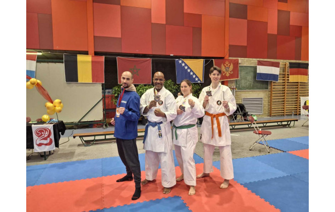 Nos médaillés de la journée a world Cup Cupina.